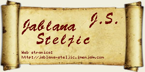 Jablana Steljić vizit kartica